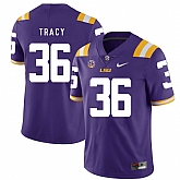 LSU Tigers 36 Cole Tracy Purple Nike College Football Jersey Dzhi,baseball caps,new era cap wholesale,wholesale hats